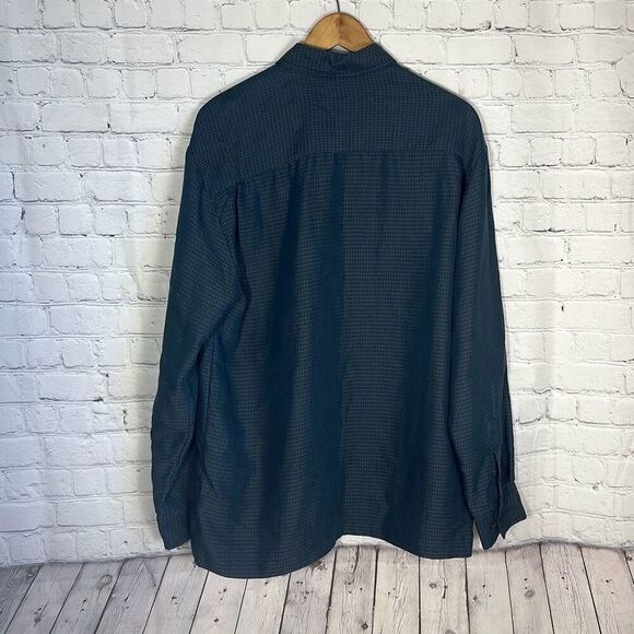 Guess Jeans Rayon Button Down Long Sleeve Shirt size Medium M USA - Picture 4 of 8